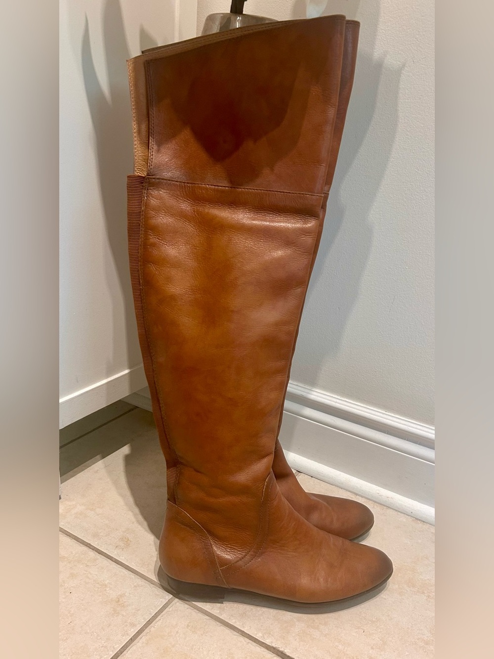 Aldo Brown Leather Over the Knee Boots / Sz 9